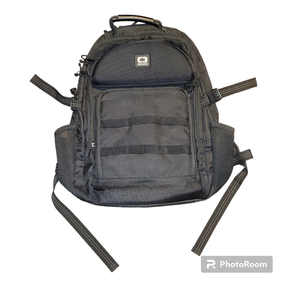 Ogio Backpack Travel Laptop Bag Black on Black ALPHA